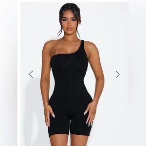 Naked Wardrobe NW Sideways Romper 🖤